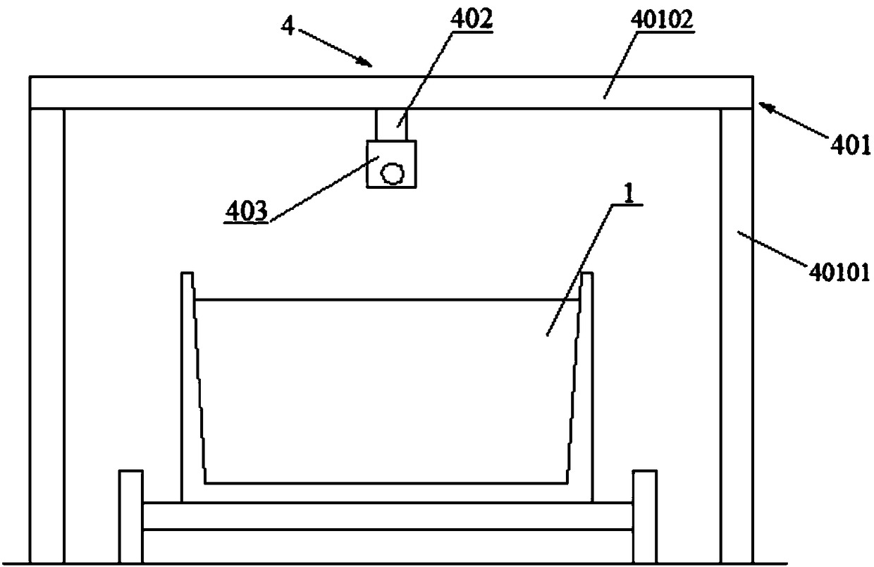 Self-adaptive control fuel gas spray-blowing device and method based on charge level video recognition