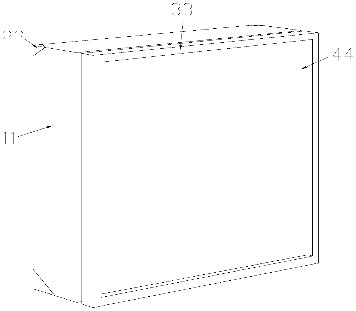 Light guide optical fiber main converging liquid crystal assembled display device