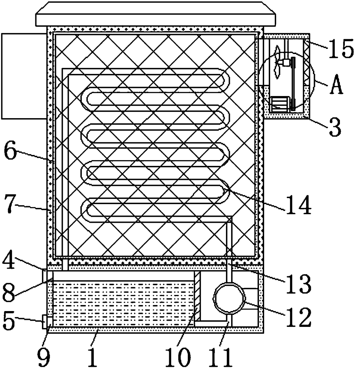 Power cabinet for remote power transmission work