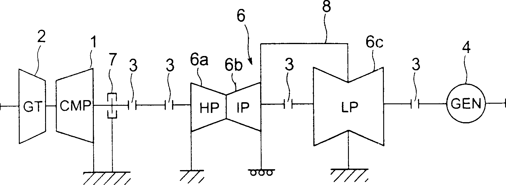 Sole plate for turbine and power generating plant equipment