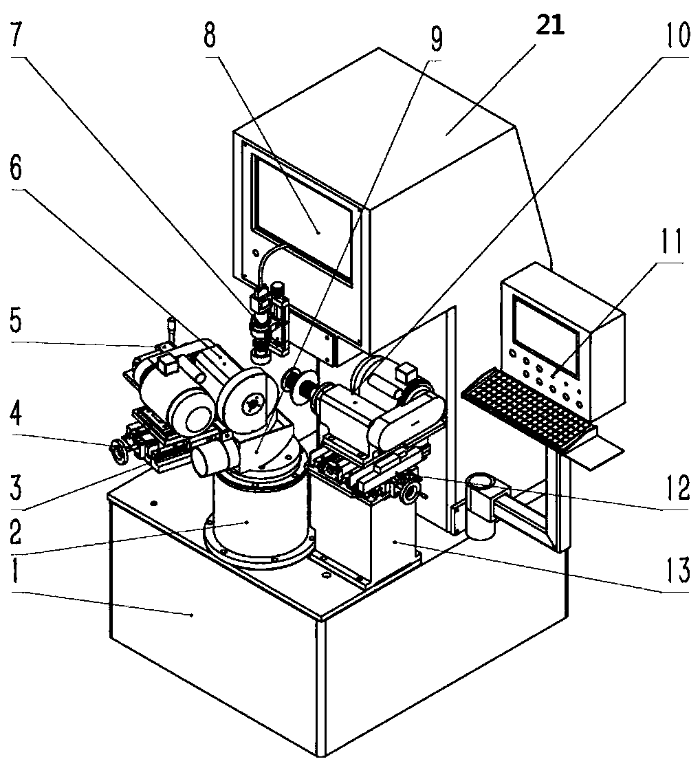 Grinding wheel dressing machine tool and method for dressing grinding wheel