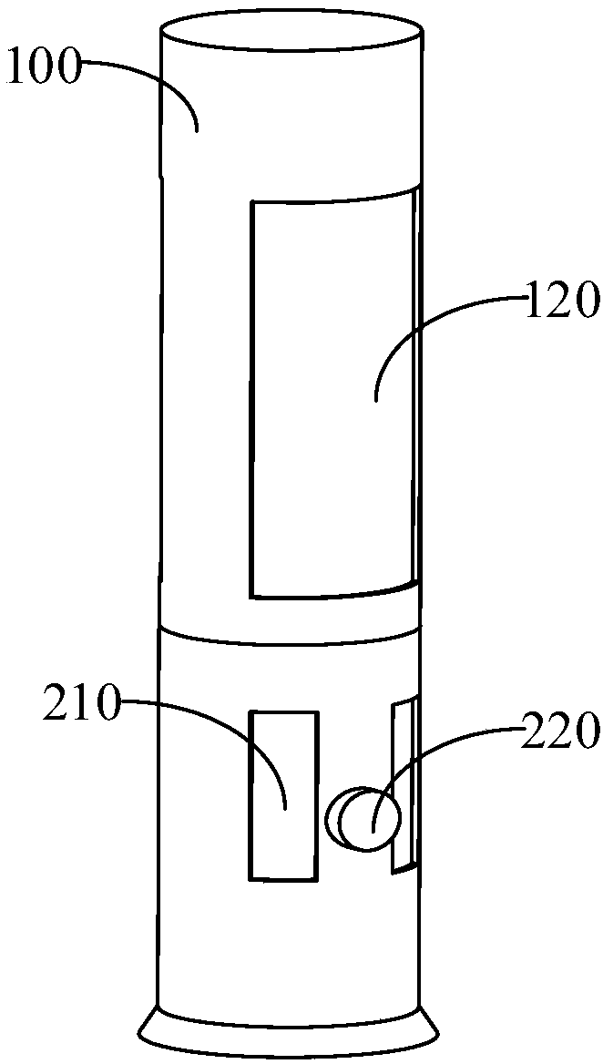 Vertical air conditioner indoor unit