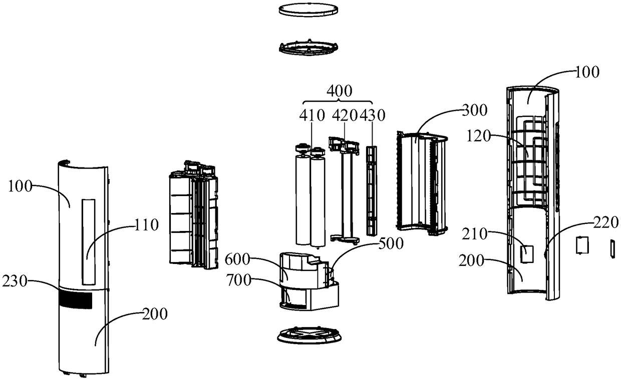 Vertical air conditioner indoor unit