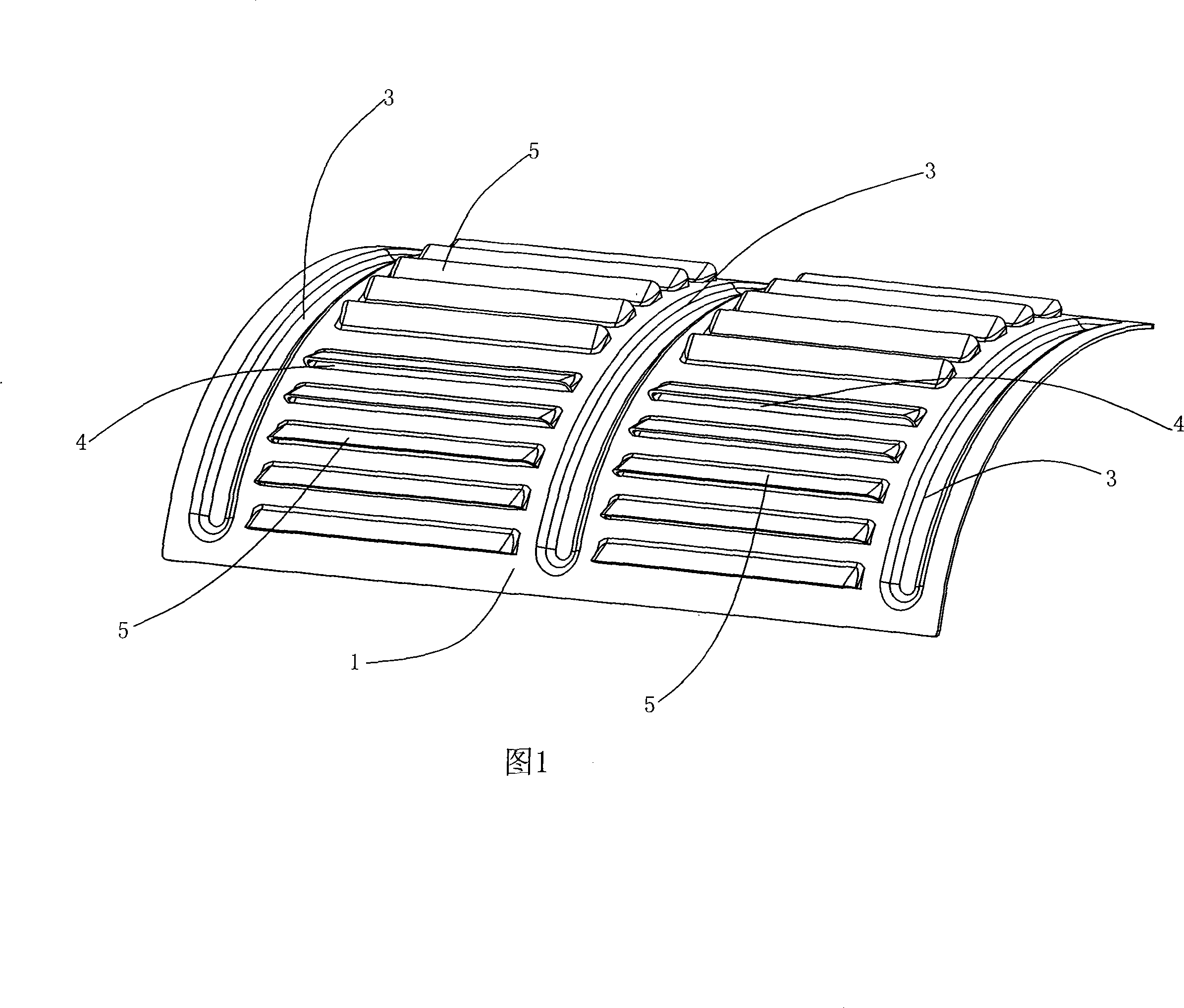 Infrared barbecue stove epicranial plate