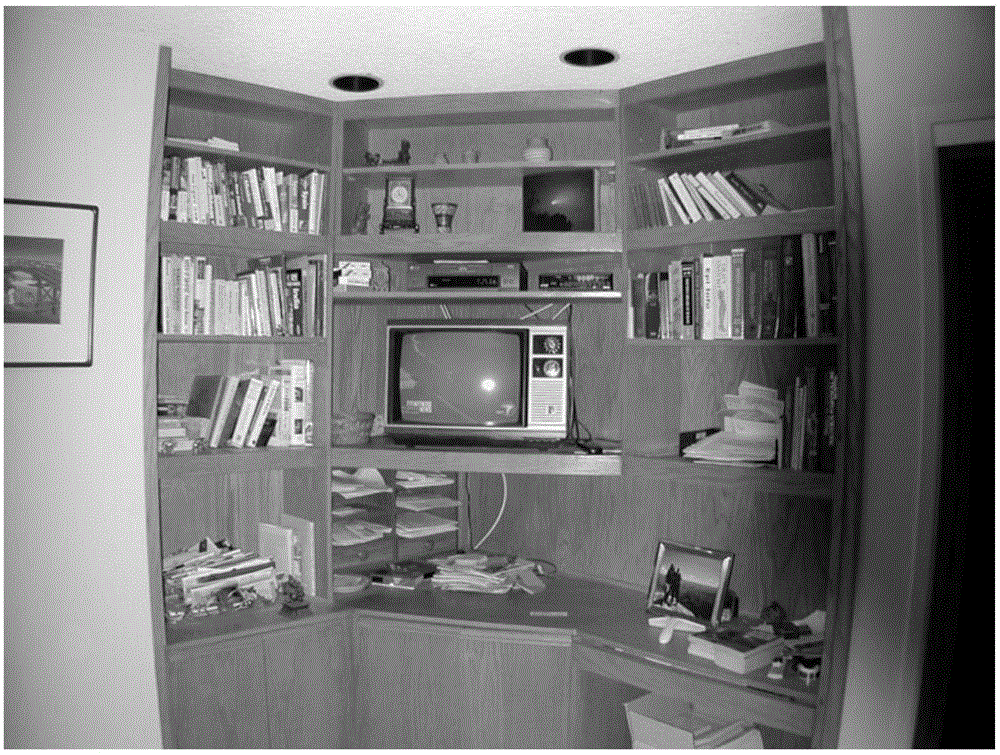 Radial image distortion rectifying method and system based on distorted linear structure detection