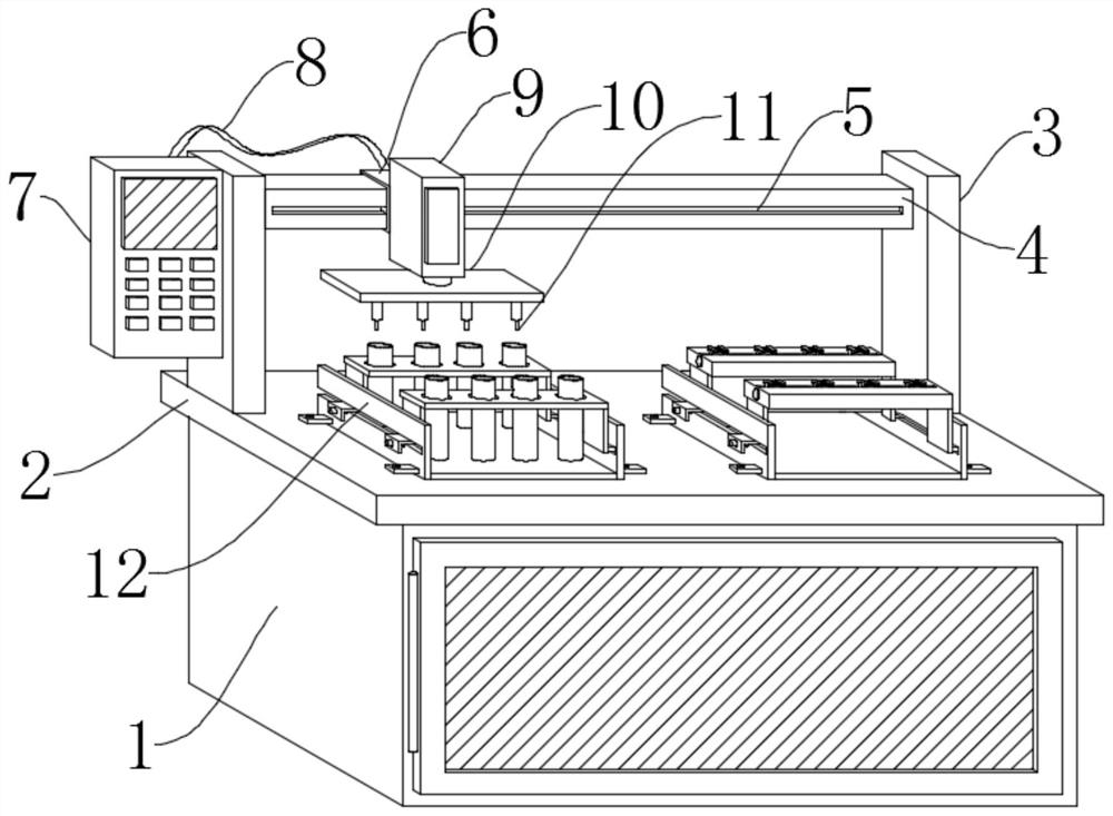 Sample application device for strontium and lead detection of thermal ionization isotope mass spectrometry