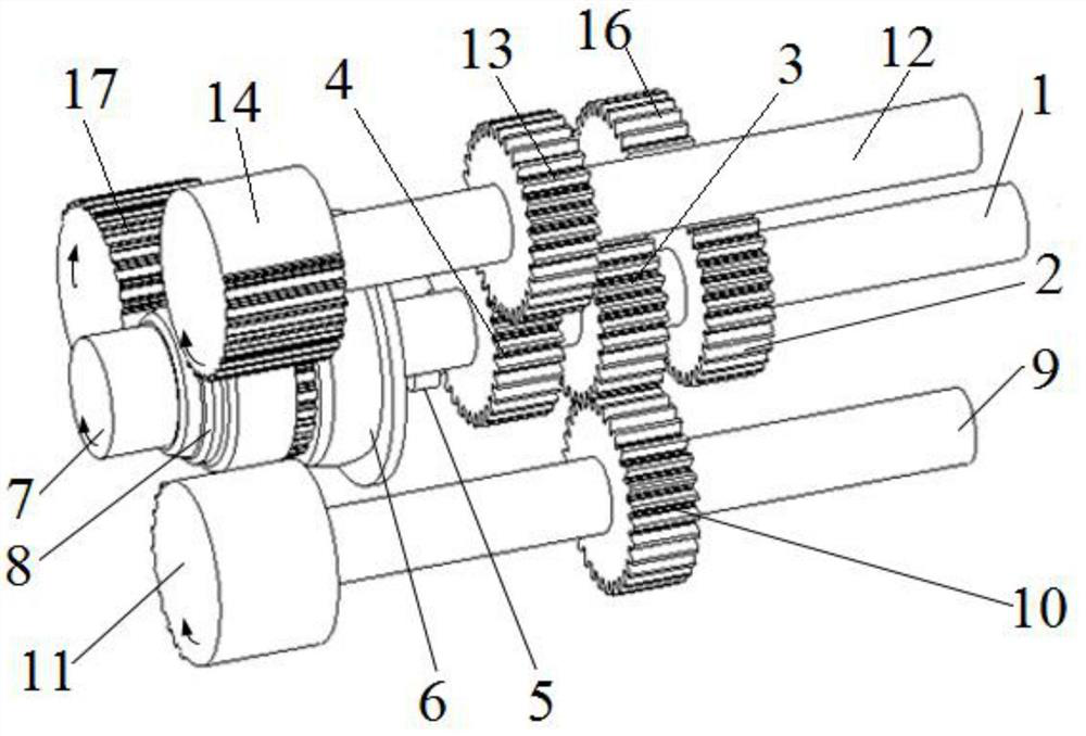 A clutch hub tooth multi-point roll forming device and process