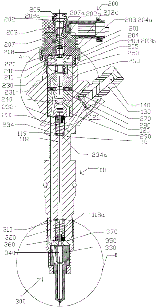 Novel common rail injector