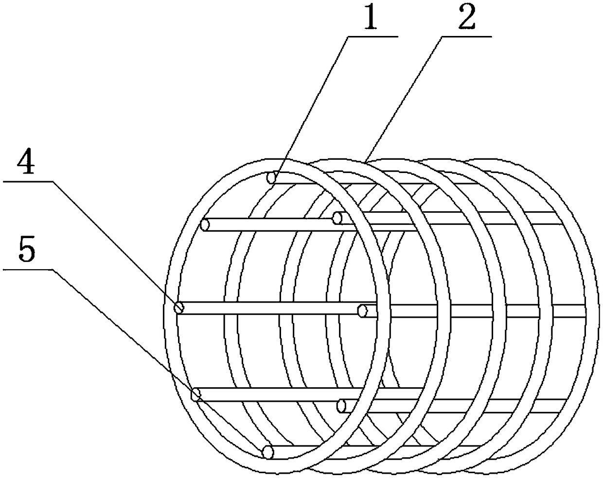 Novel flexible permeable hose with full-plastic framework