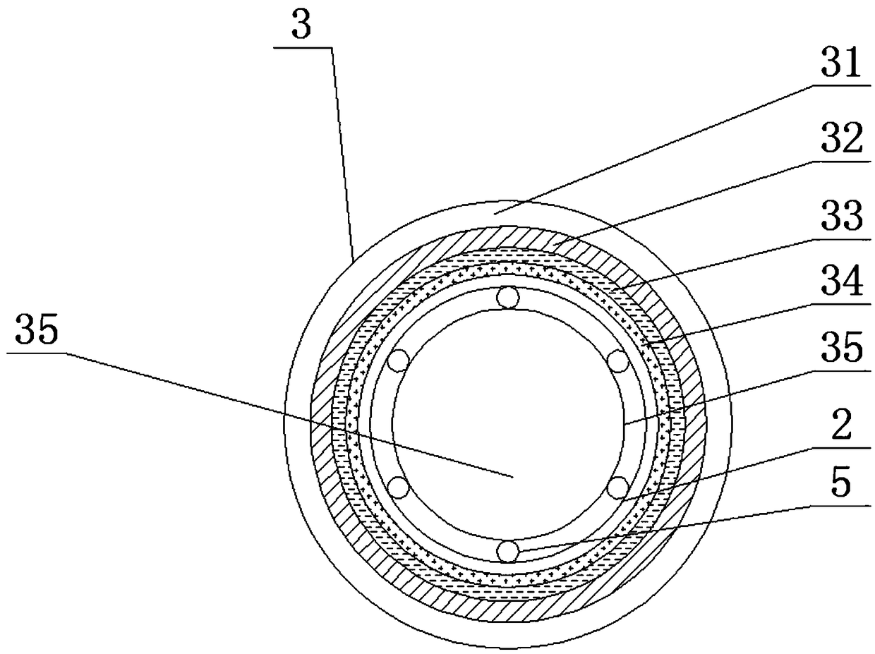 Novel flexible permeable hose with full-plastic framework