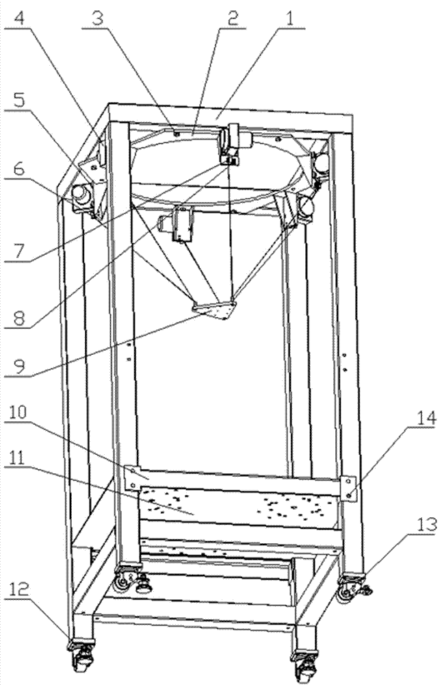 Parallel/series-parallel mechanism and robot performance parameter test system