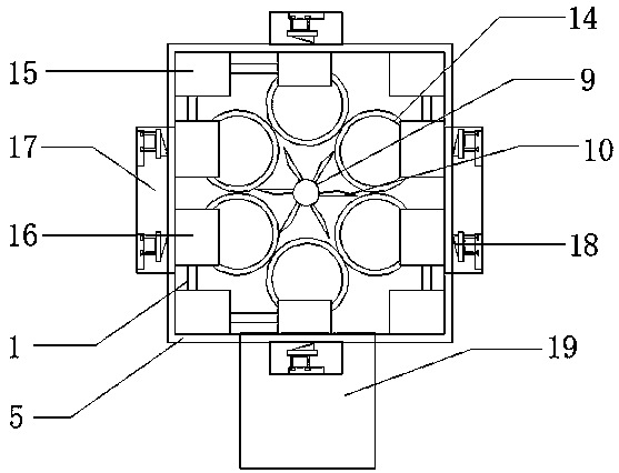 Magnetic adsorption separation apparatus for waste liquid in metal production