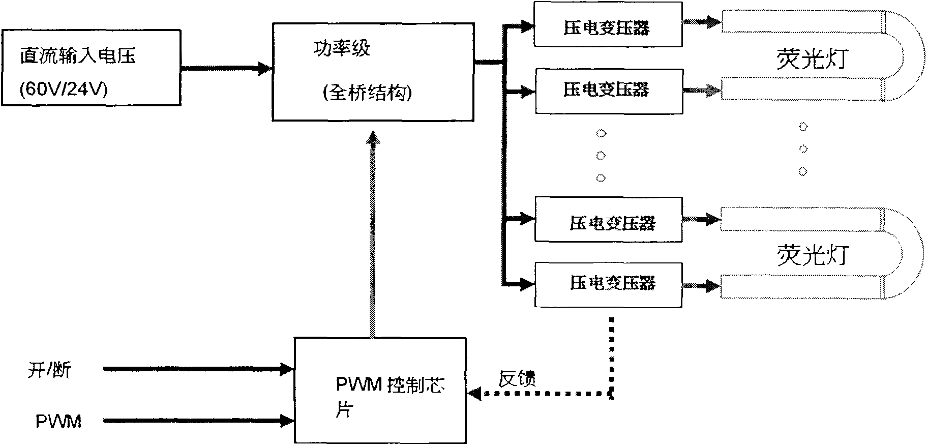 Piezoelectric transformer drive circuit