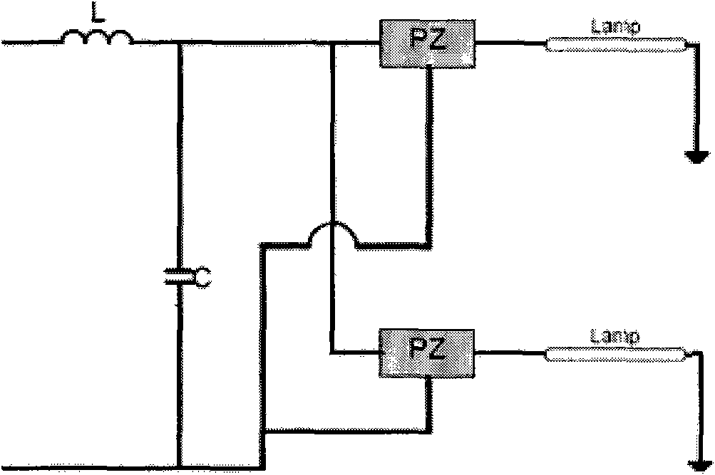 Piezoelectric transformer drive circuit