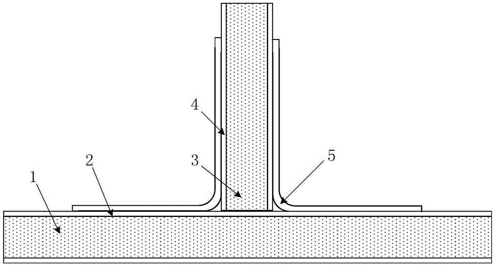 Partially-enhanced X-cor foam core sandwich T-joint structure and molding method