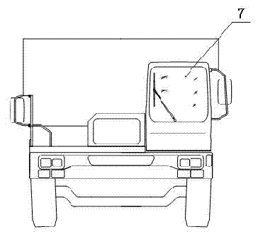 Off-highway dump truck for reducing abrasion and prolonging service life of plate spring