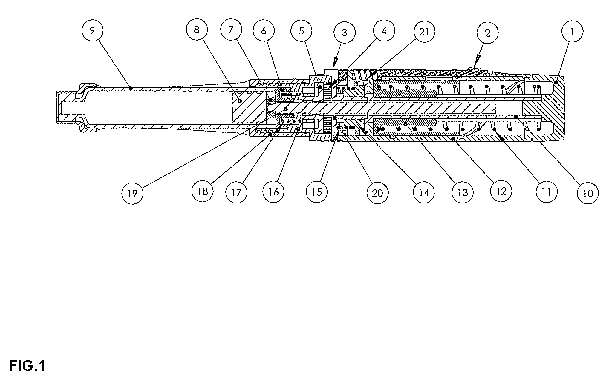 Device for delivering liquid medicament