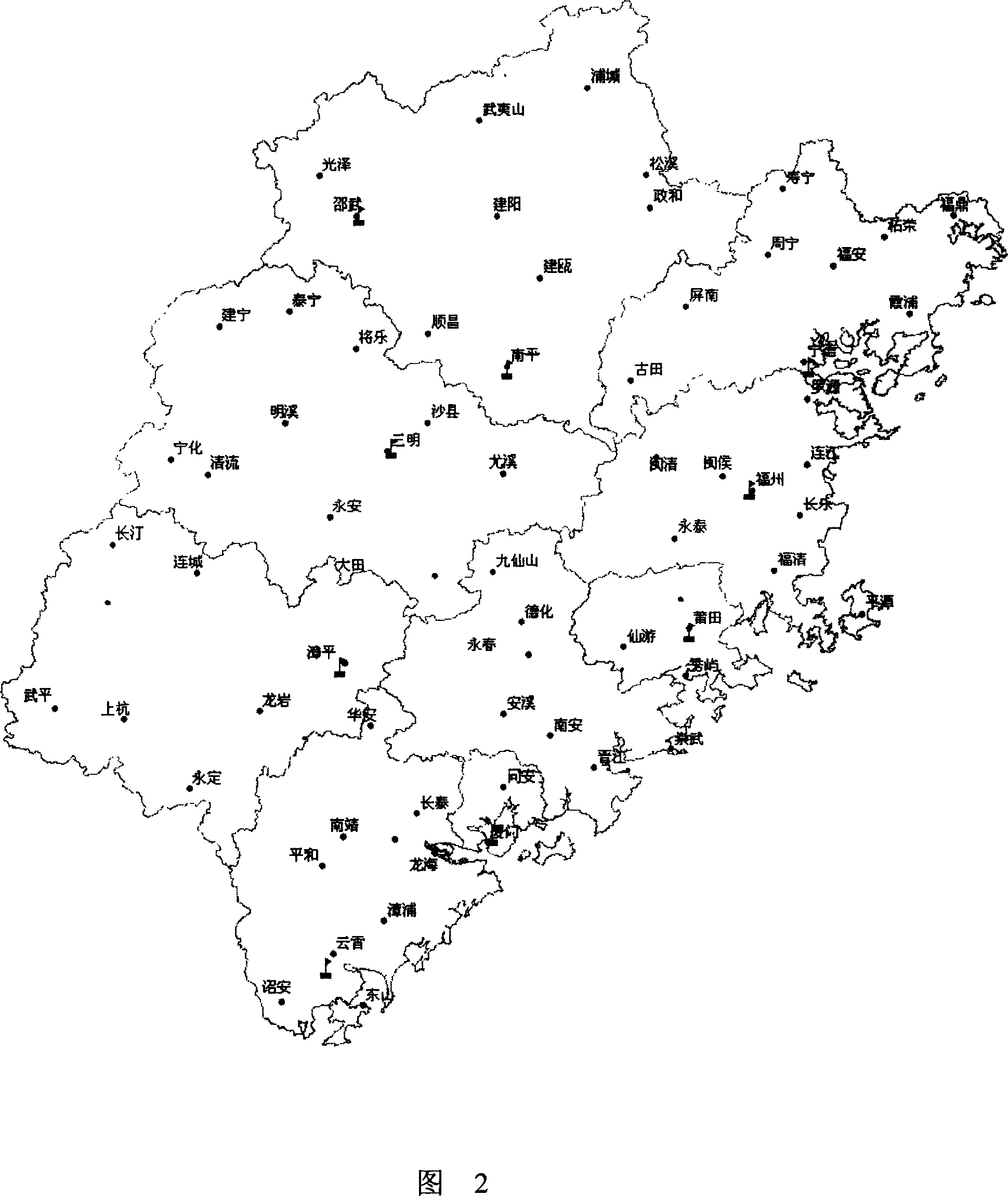 Statistical method adopting lattice method to determine thunder and lightning parameters