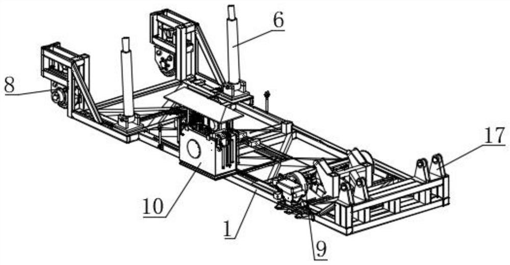 Mobile rear unloading platform based on grain transportation