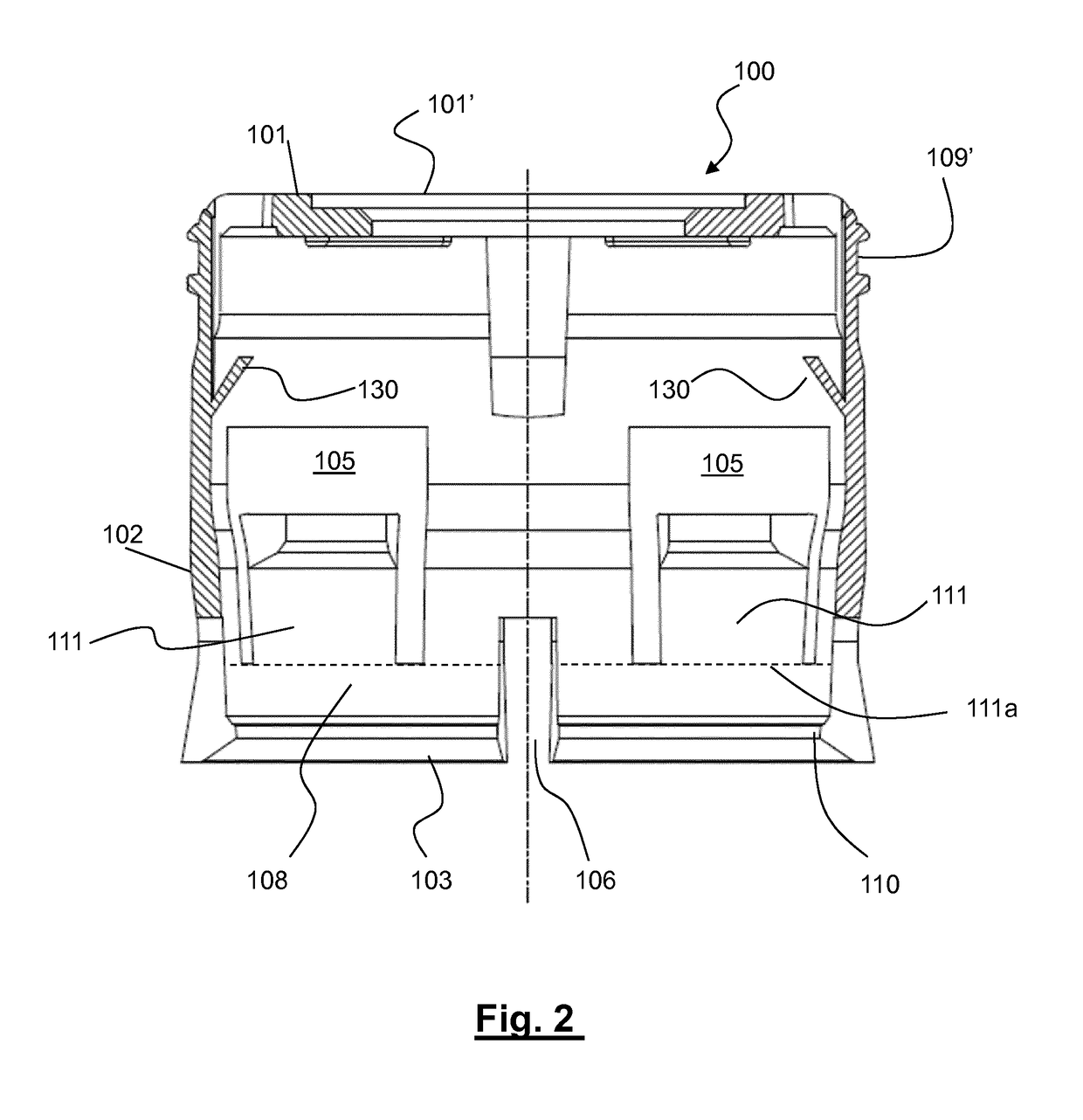 Closing assembly for a bottle, associated bottle and assembly method