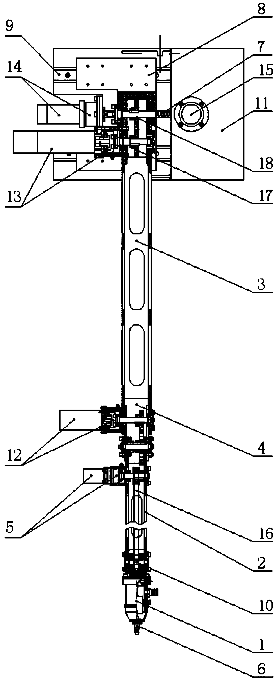 Manipulator and composite material large-scale shell automatic profile modeling system