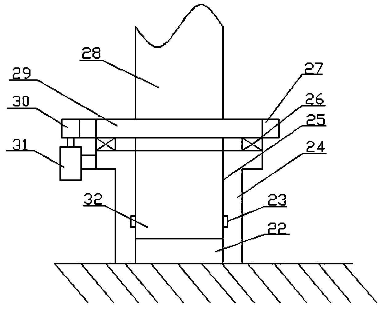 Spanning device for erecting cables across ditches