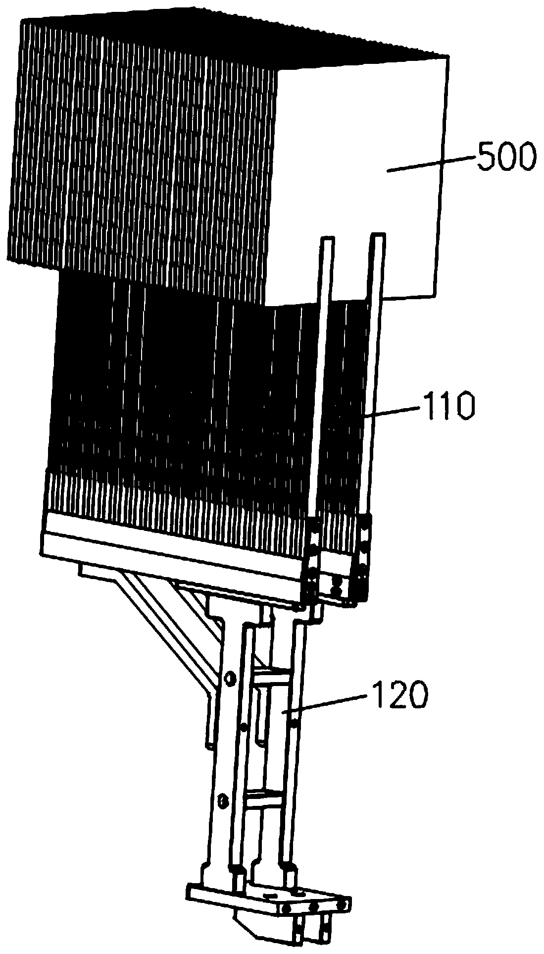 Direct-inserting type silicon wafer inserting and extracting device