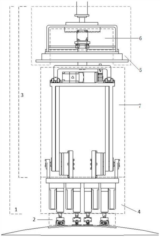 Adsorption loading and unloading device