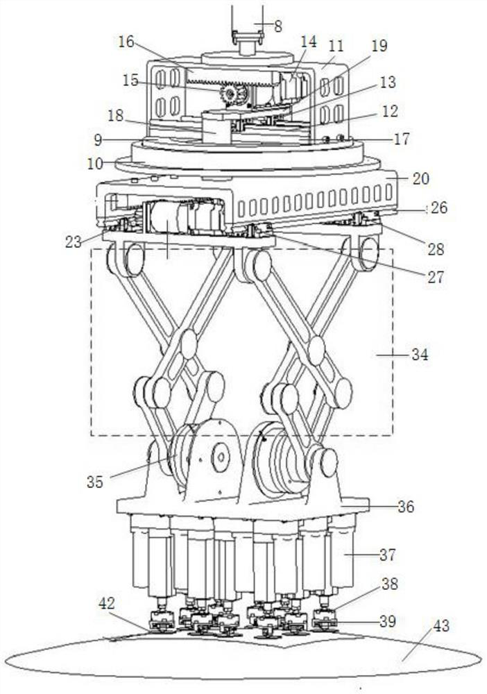 Adsorption loading and unloading device