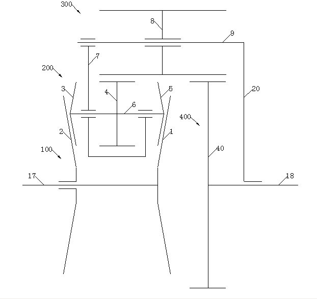 Friction planetary stepless speed changer transmission mechanism