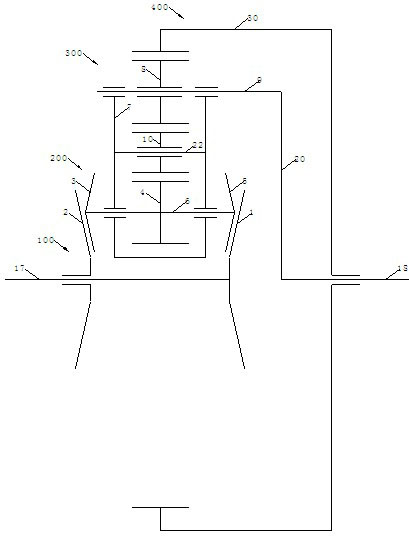 Friction planetary stepless speed changer transmission mechanism