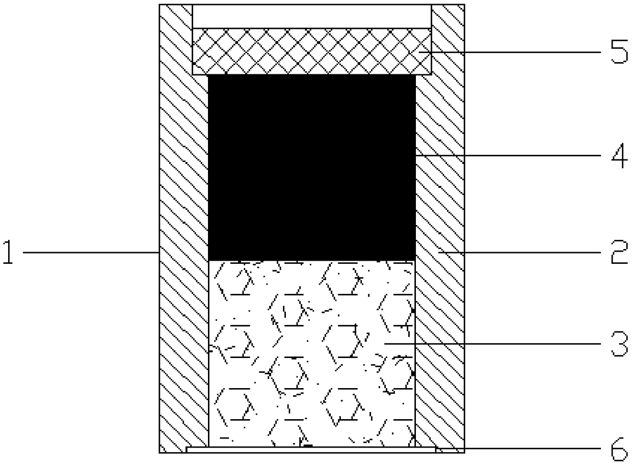 Gunpowder block for image text firework dot matrix emitter and manufacturing method thereof