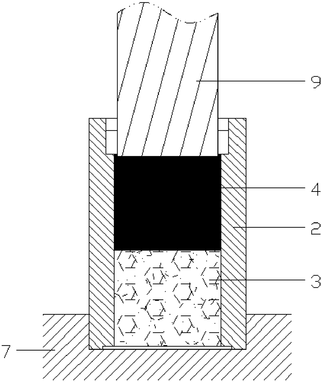 Gunpowder block for image text firework dot matrix emitter and manufacturing method thereof