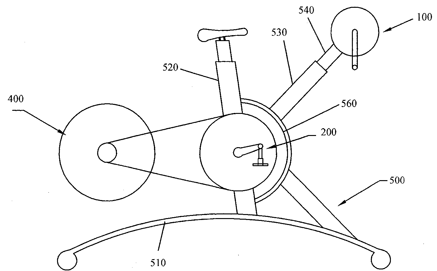 Hand-foot linked exercise bicycle