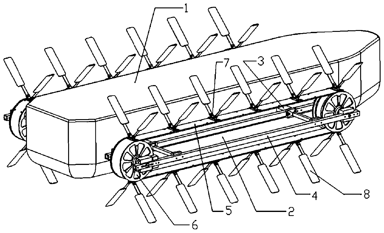 Hydrofoil device and hydrofoil ship