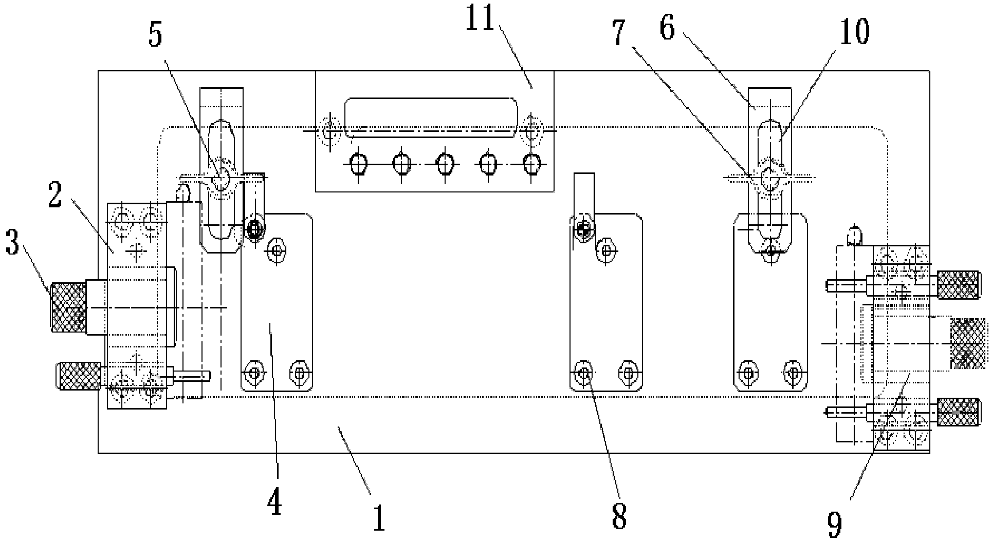 Perpendicularity and location degree gauge of end face size of air exhaust pipe