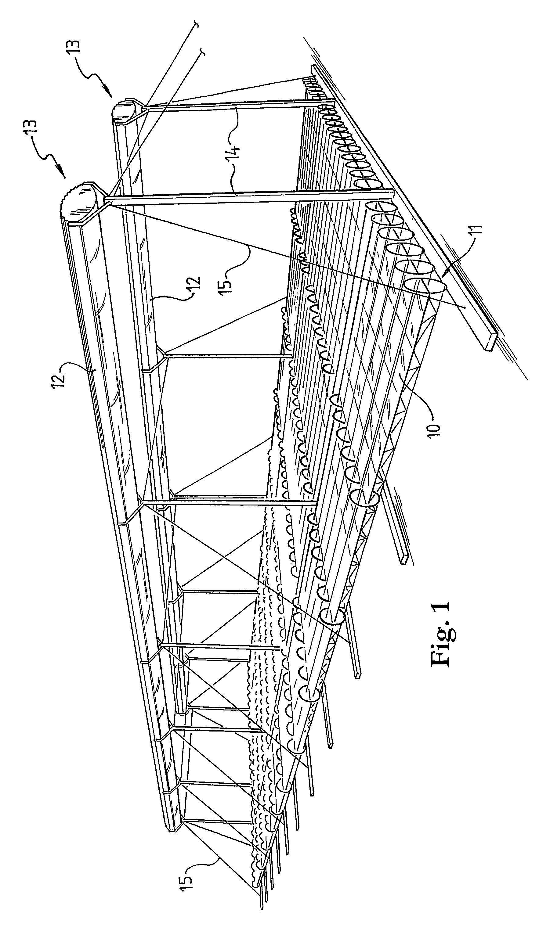 Multi-tube solar collector structure