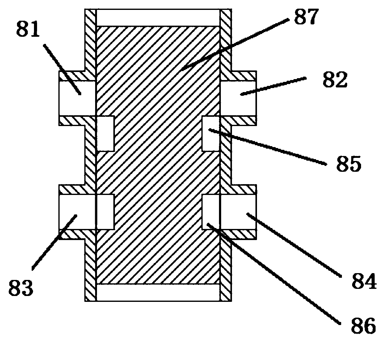 Full nasal cavity air pressure detecting device and application method thereof