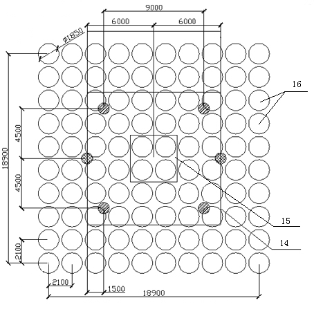 Underwater sand conpaction pile composite foundation test system