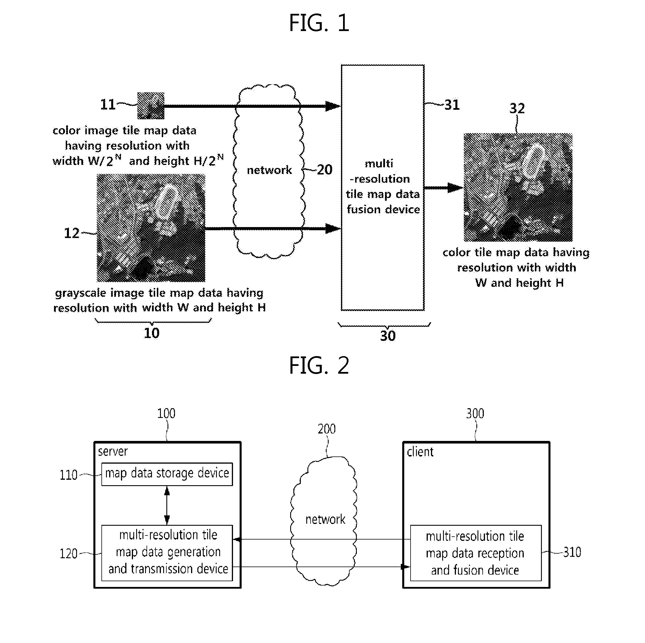 Method and system for providing tile map service using image fusion