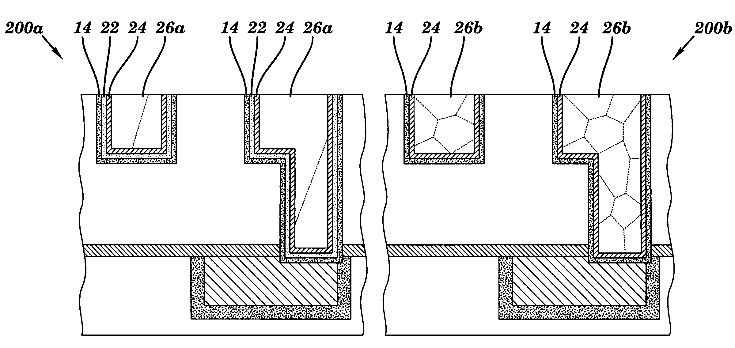 Simultaneous grain modulation for BEOL applications