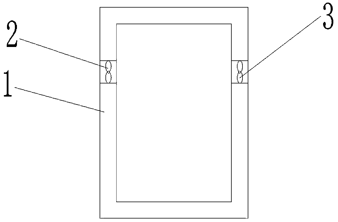 Engineering hanging basket closed car with ventilation function