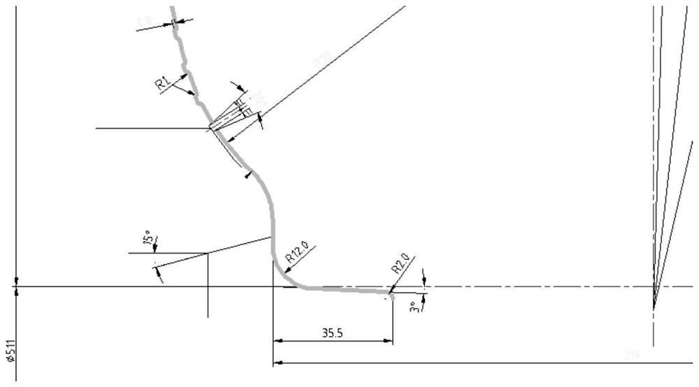 Improvement method for ensuring reasonable material distribution of tire bead bottom