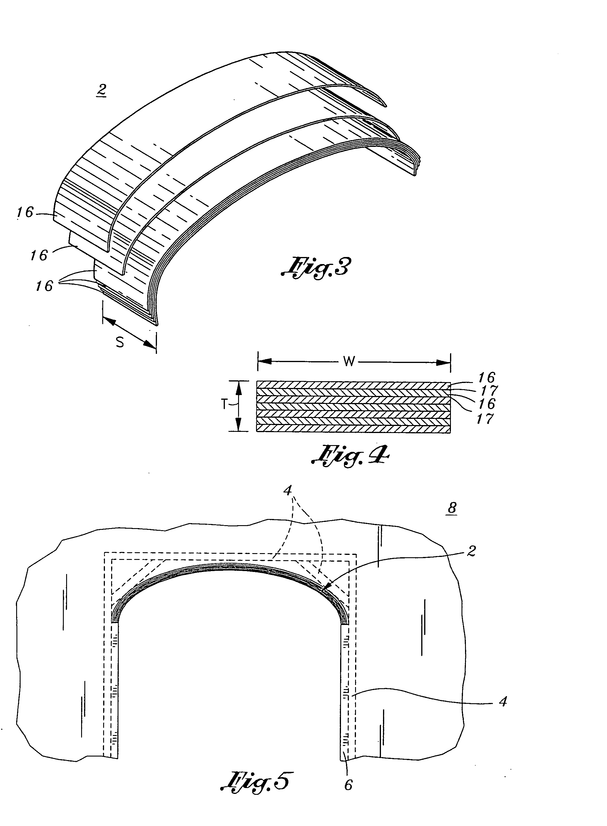 Apparatus and method for forming a dual radius arch mounting structure