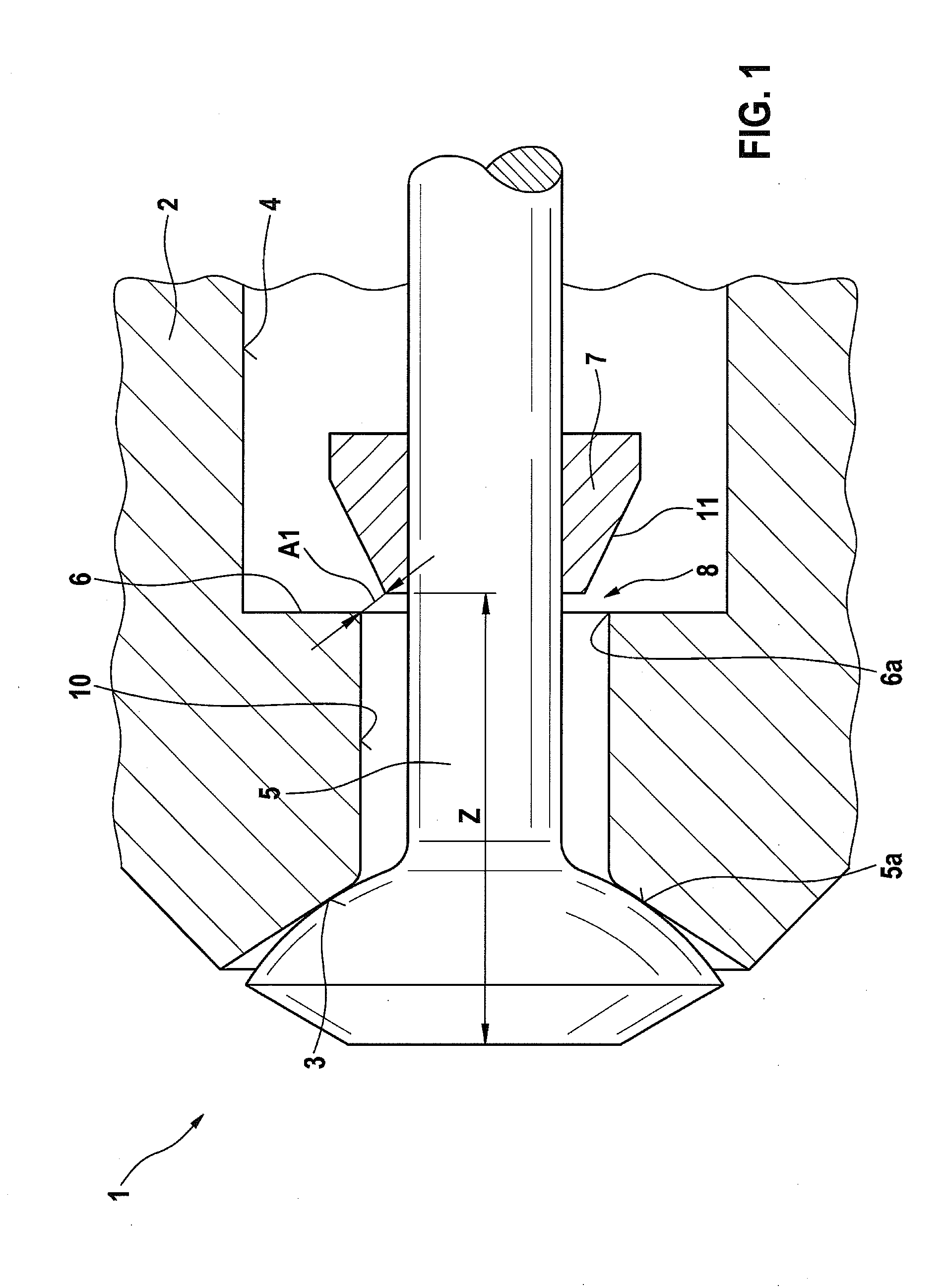 Injection valve having a flow limiter