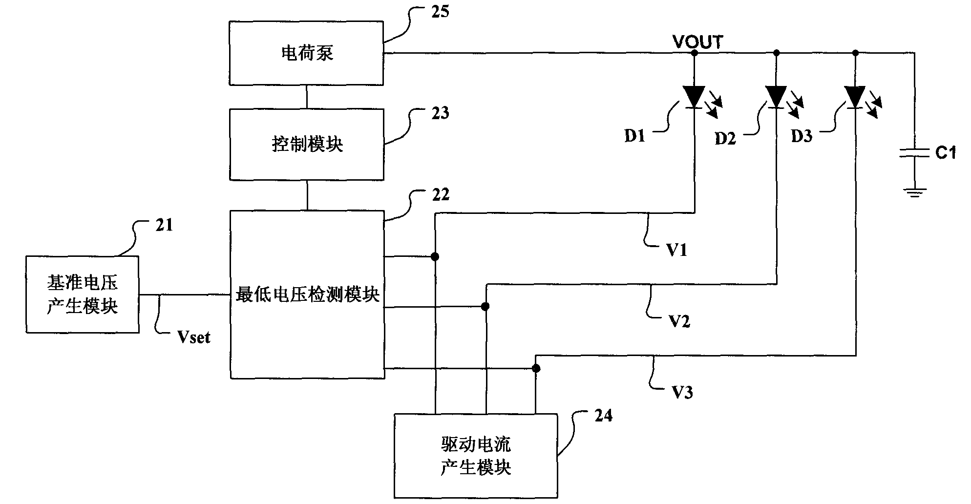 Driving device of light-emitting element