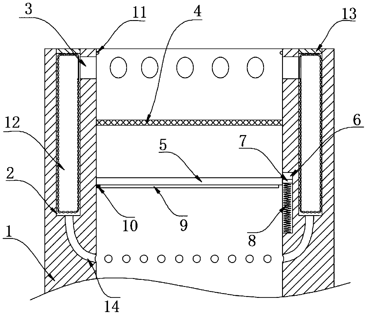 Sewer line anti-blockage self-cleaning device