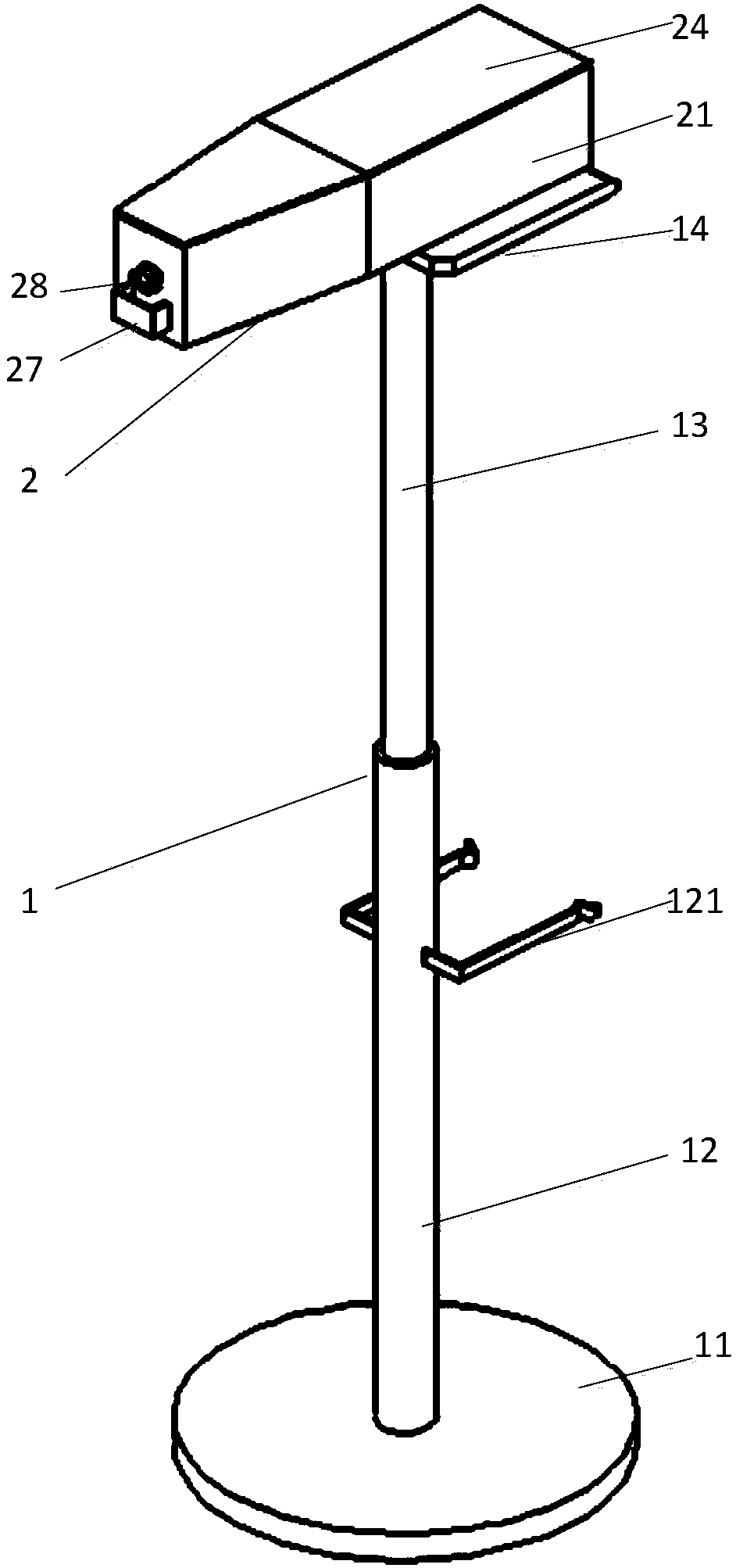 Automatic moxa stick extending device