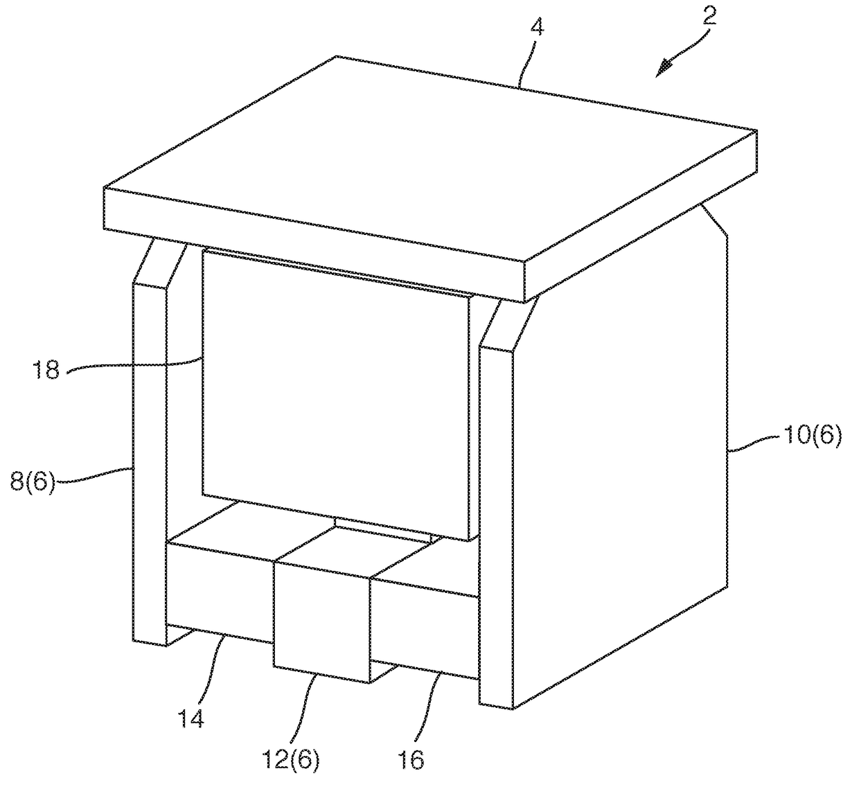 Electromagnetic holding magnet and method for manufacturing, electromagnetic locking element and use of the same