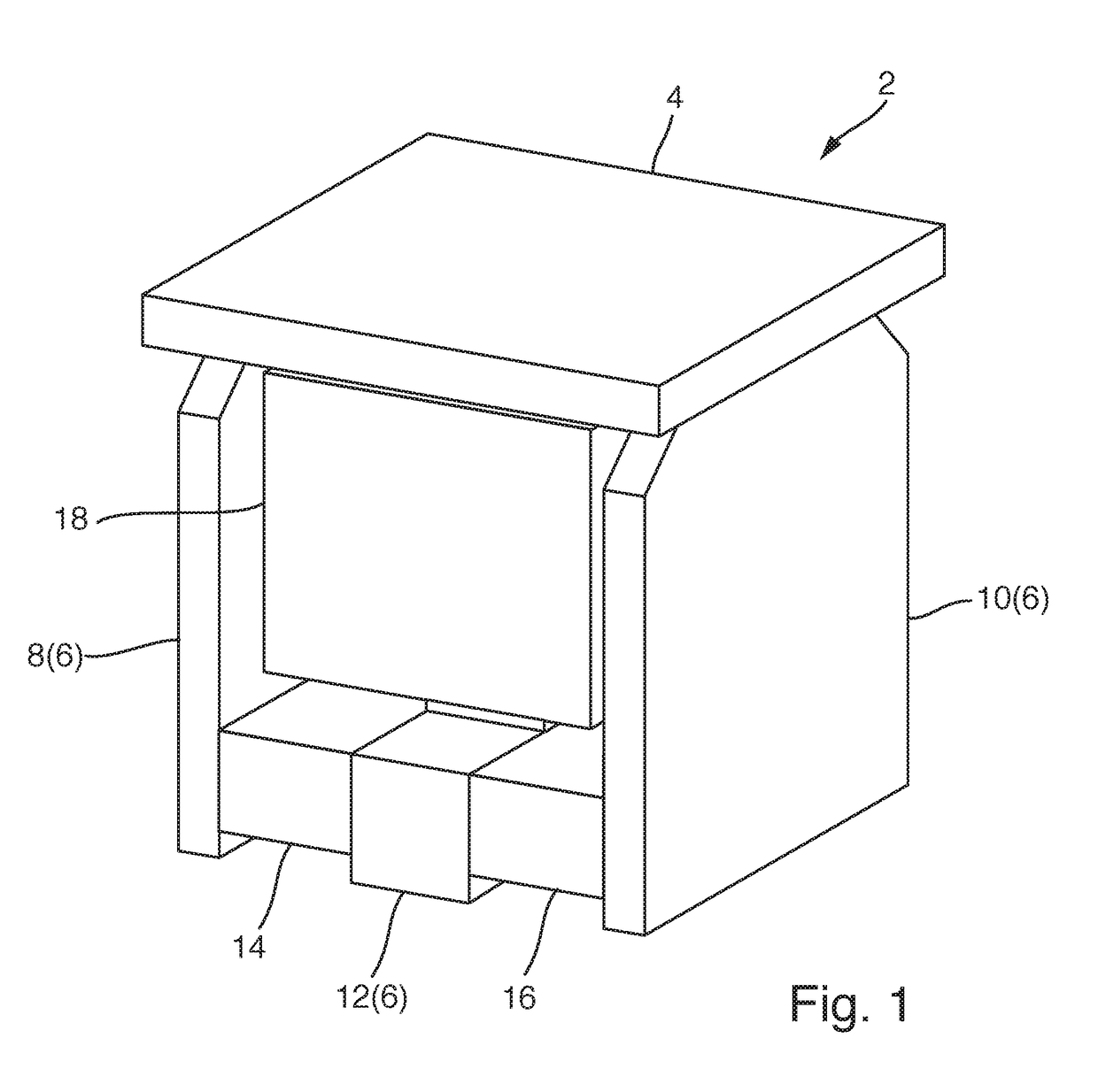 Electromagnetic holding magnet and method for manufacturing, electromagnetic locking element and use of the same